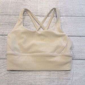 🍋Women’s Lululemon Energy Bra Longline Ribbed size 4🍋